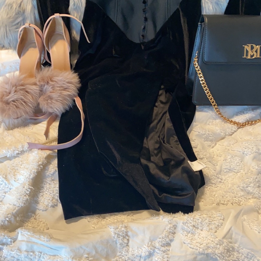 NWT! Black High sheen corset dress 🔥 - Picture 5 of 5